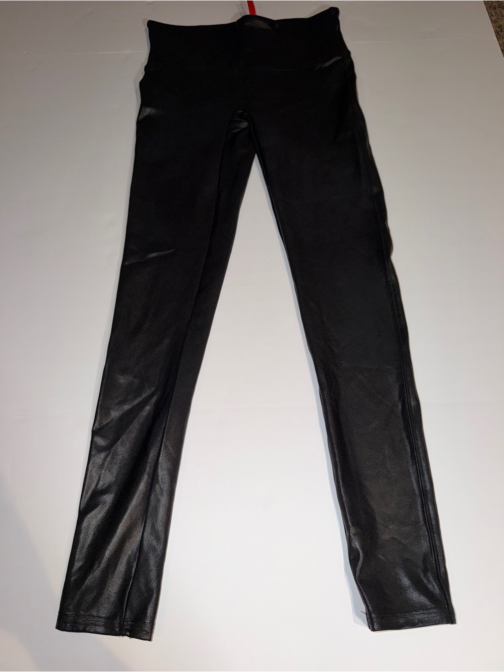 SPANX Black Leggings with Red Branding Tag - Picture 2 of 4